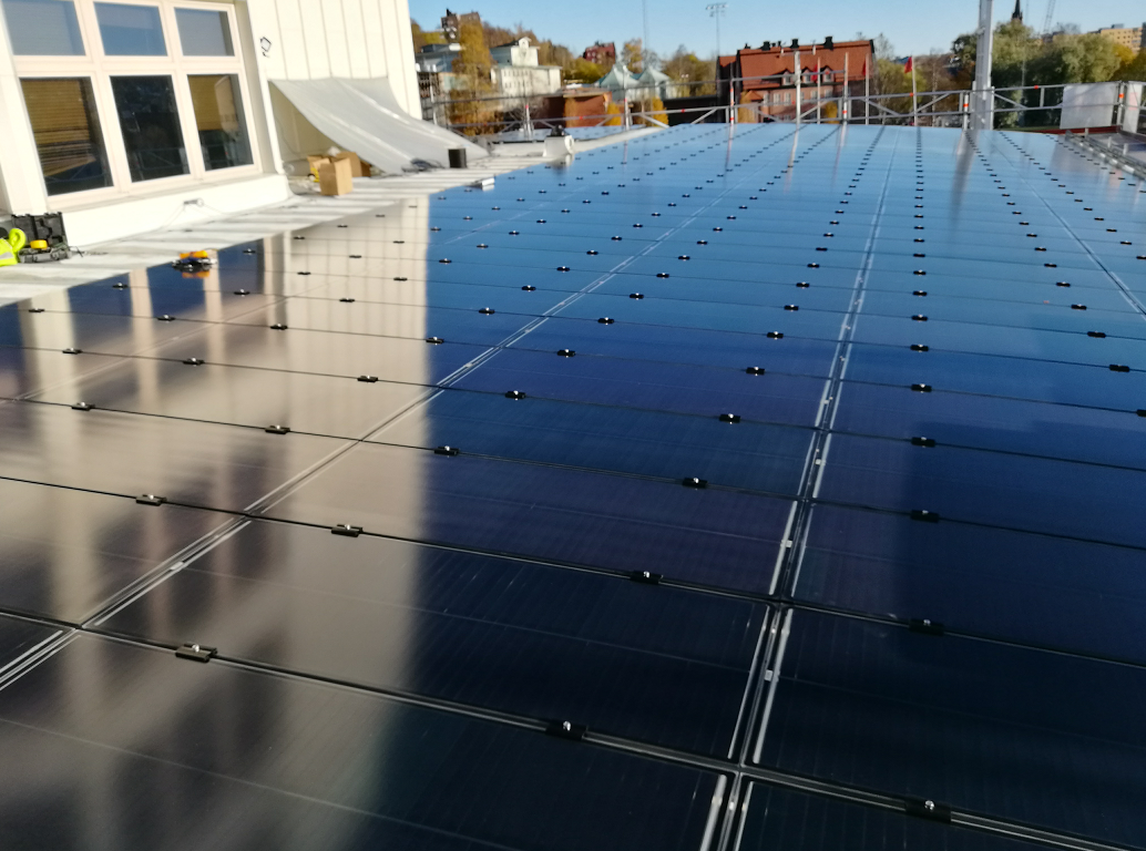 300kw Thin Film Clamps Project Installaed in Sweden